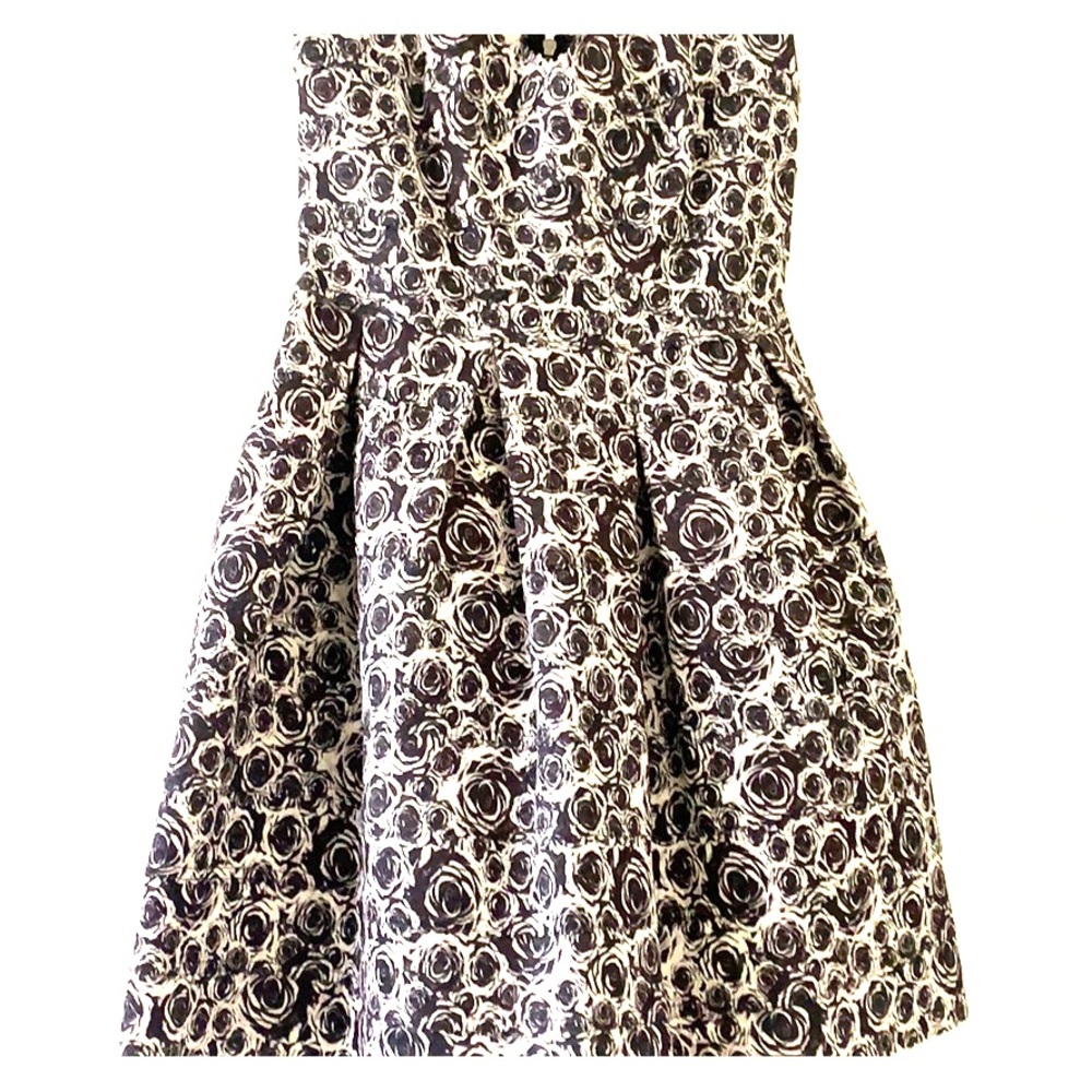 Papaya Black Rose Mini  Dress